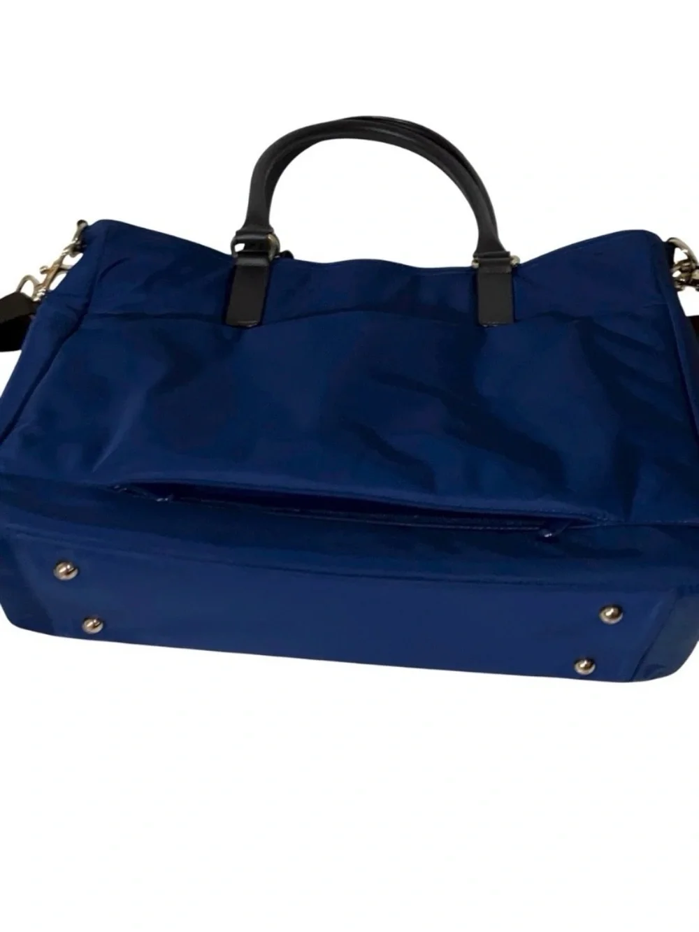 Lo & Sons Brookline Tote Laptop Bag Navy Blue